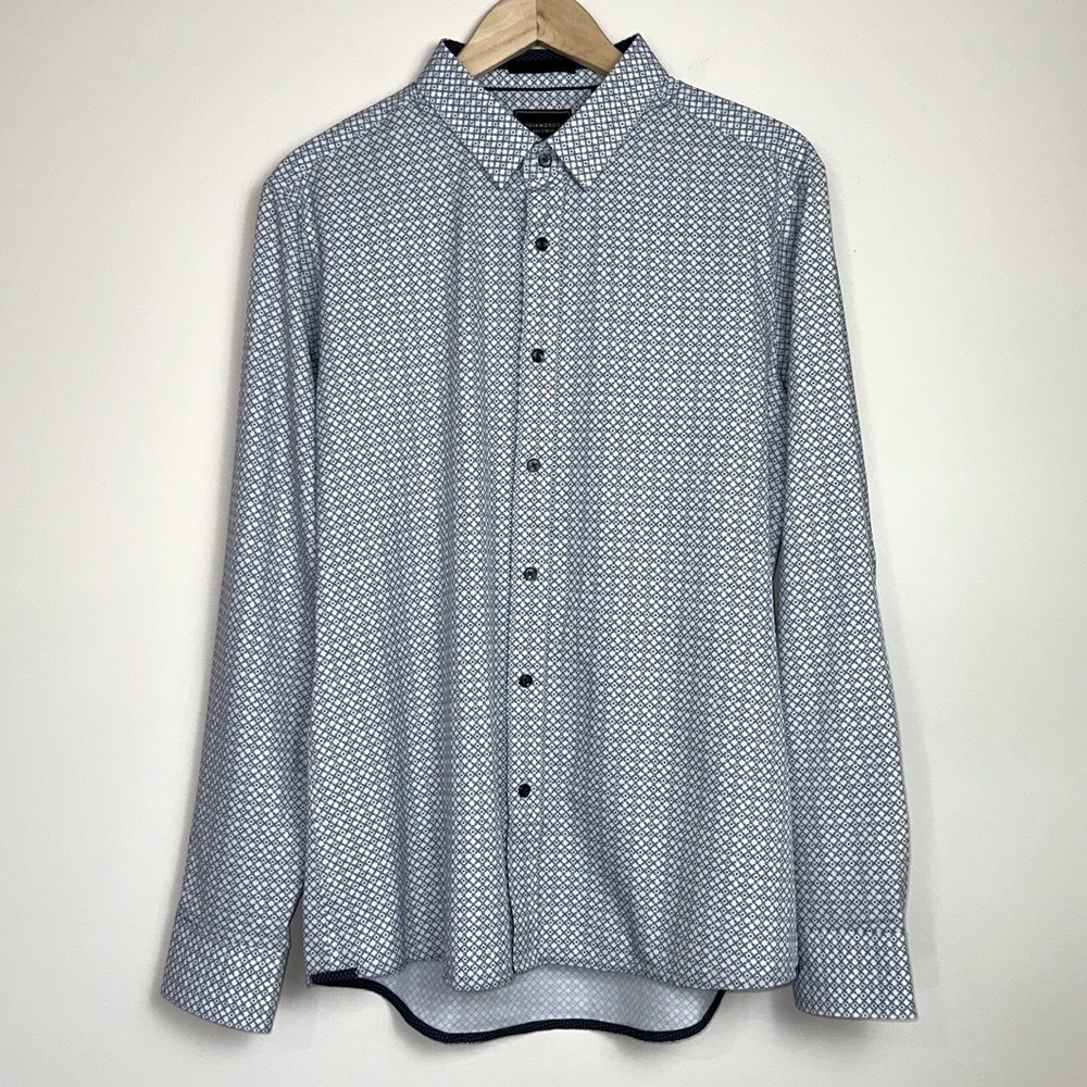 7 Diamonds Saturday Express 4-Way Stretch Performance Button-Up Shirt